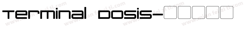 Terminal Dosis字体转换